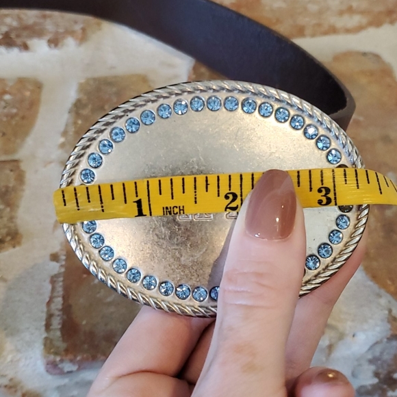 Abercrombie & Fitch Brown Leather Glitz Belt - Picture 11 of 12